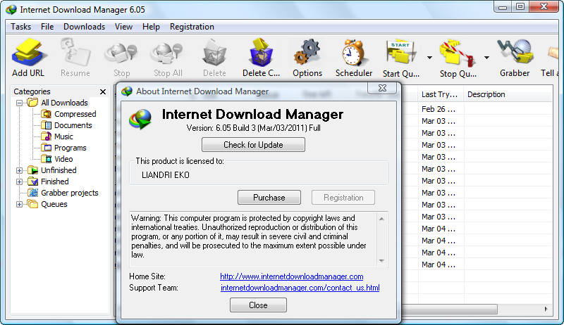 Internet Download Manager Serial Key 6 05 Yellowdog